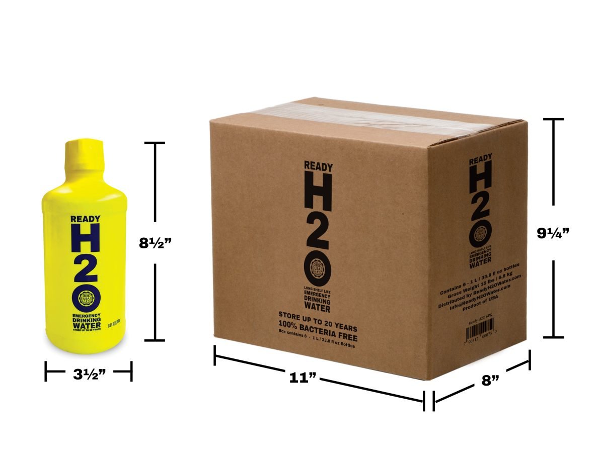 Ready H2O Emergency Drinking Water - 12 pack